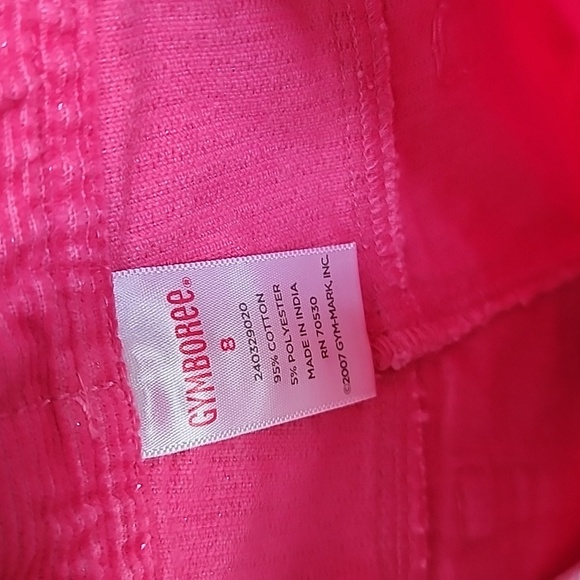 Gymboree White Top with Colorful Accents And Pink corduroy material Jeans - Picture 9 of 10